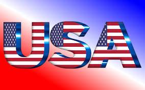 Sigla USA colorata a stelle e strisce Sigla USA colorata a stelle e strisce